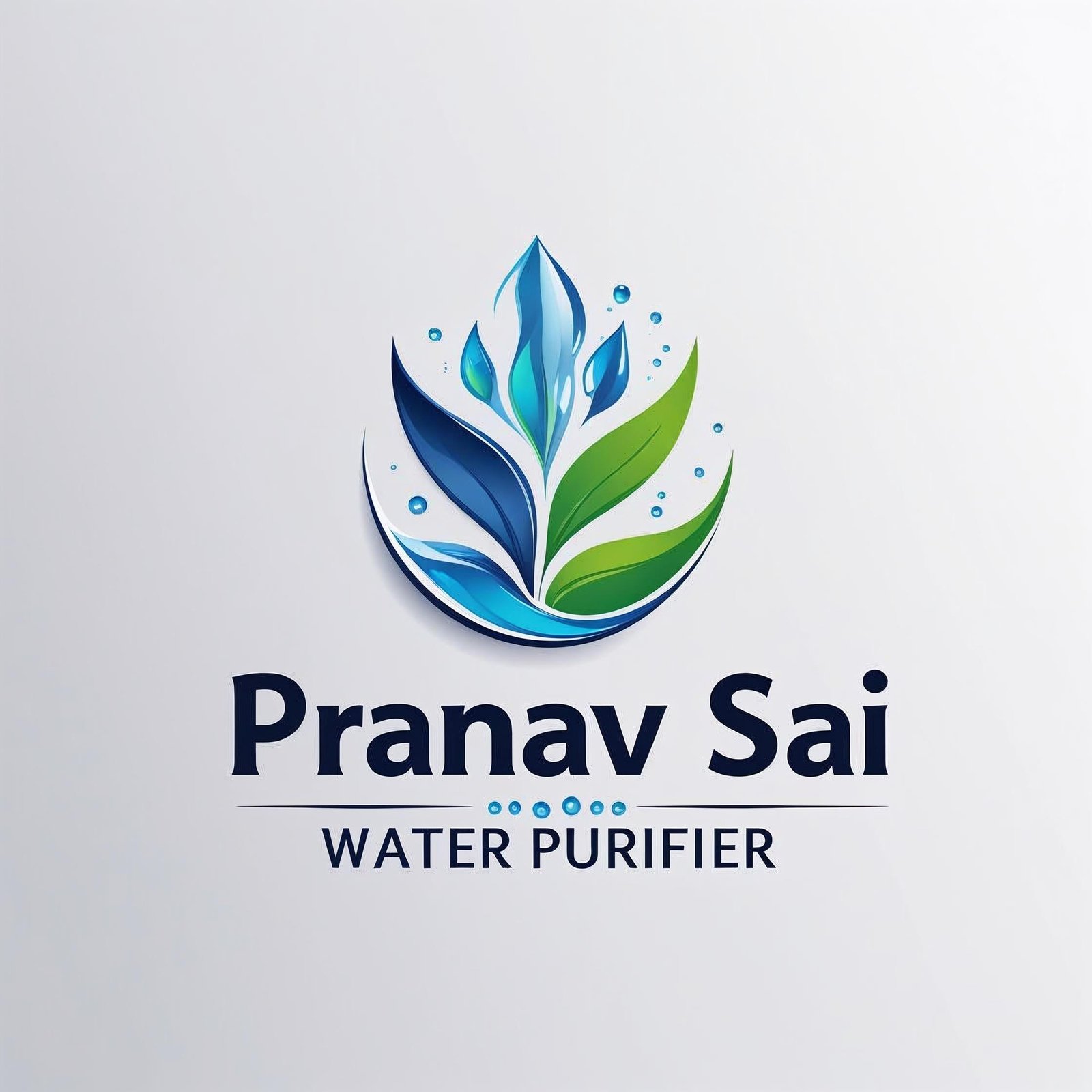 Create a professional Logo for _Pranav Sai Water Purifier_
